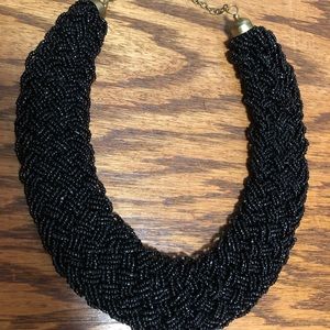 Beautiful black beaded necklace